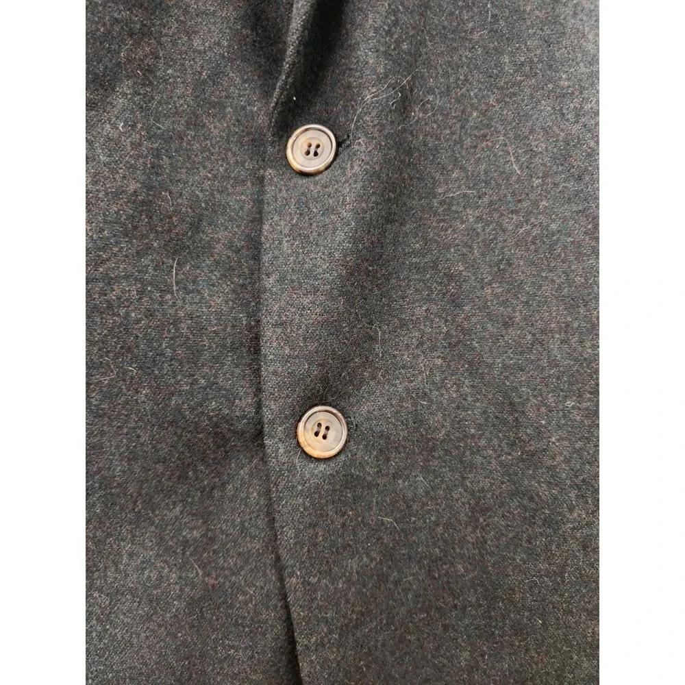 Oscar De La Renta Green Sport Coat Blazer Wool Cashmere 44L Vintage Quiet Luxury